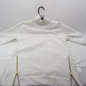 Athleta White Cozy Karma Funnel Neck Sweatshirt